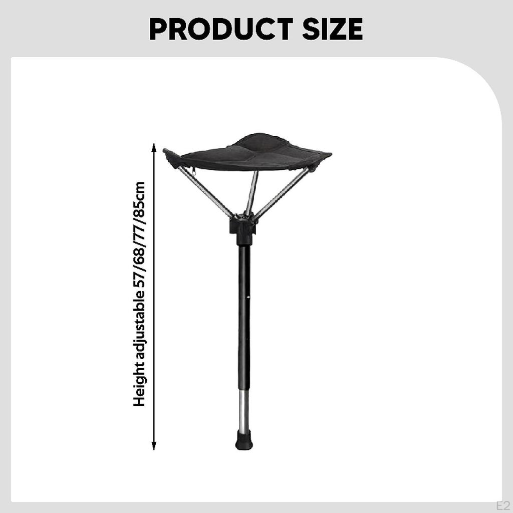 Camping Folding Stool Chair Collapsible Compact Outdoor Lightweight Telescoping Slacker for