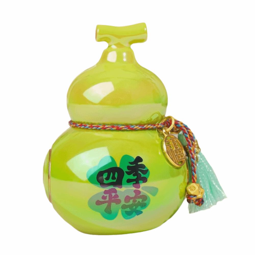 

Creative Mini Gourd Figurine Chinese Style Home Decoration Mini Gourd Statue Desk Decorations зелёный