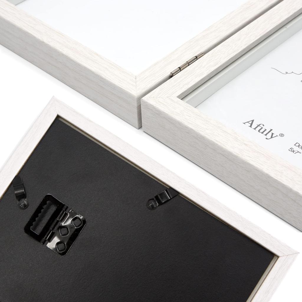 Afuly Photo Wedding Present Frame, 2-Sided, 2L, White, Stylish, Vertical, Wall-Mounted, Wedding, Gift, Anniversary, Birthday, Present, Valentine's