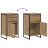 Sideboard Rustic Oak Style 43 x 36 x 75.5 cm Engineered Wood