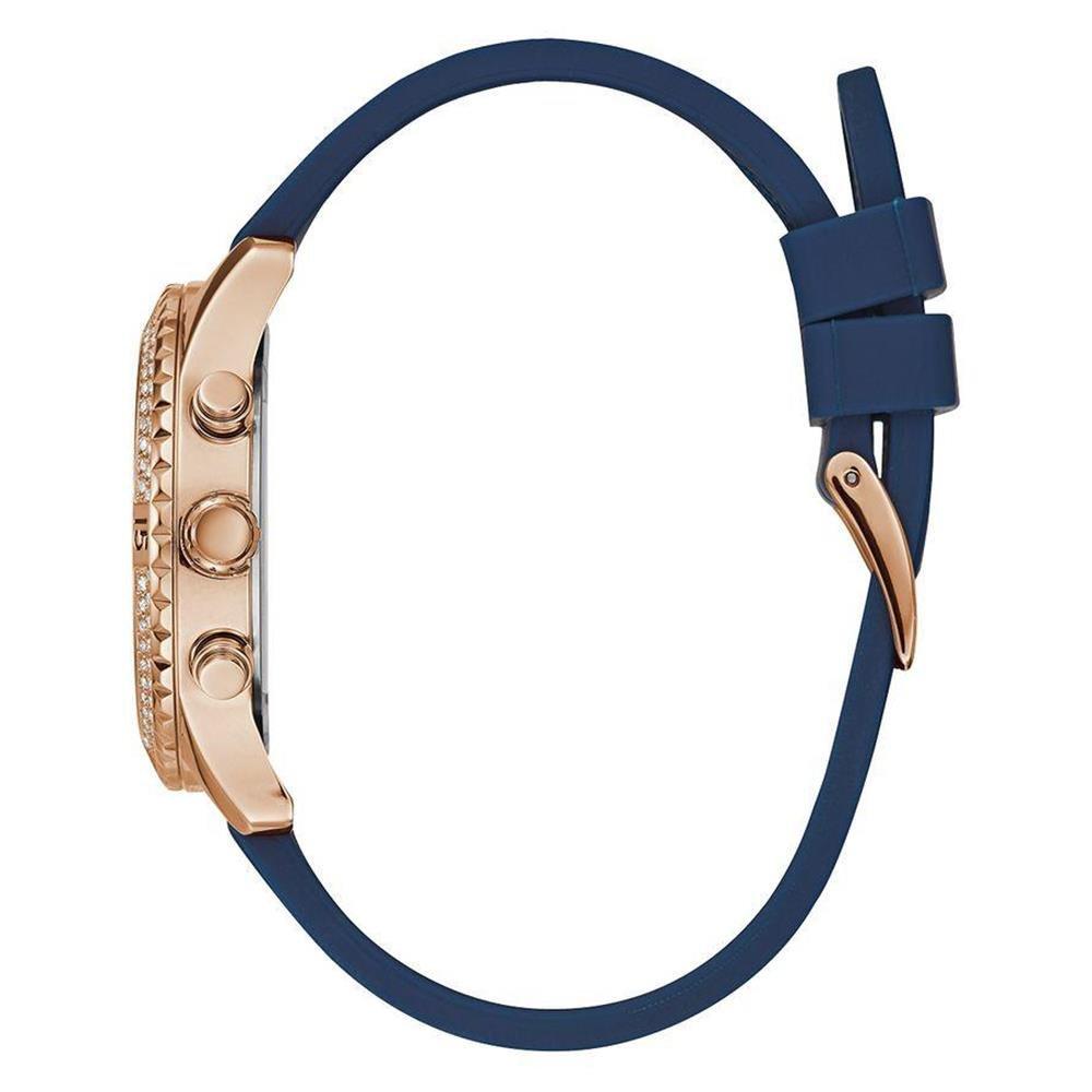 Guess W1098L6 Confetti Damenuhr mit Glitzer-Zifferblatt, Konfetti