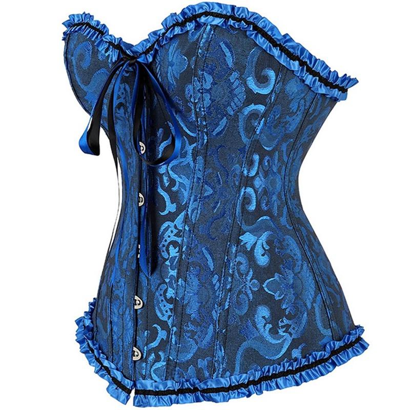 Women Corsets Abdominal Support Bustiers Shapewear with Thongs