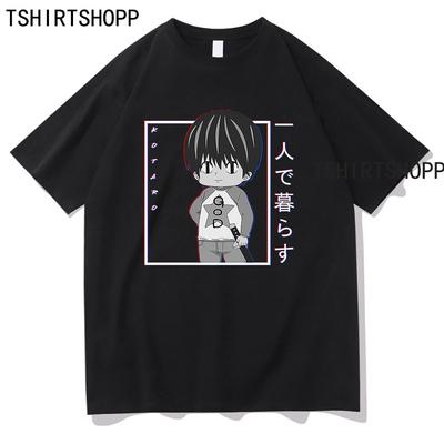 Manga Kotaro 3d Tshirt Cotton Tops 2022 Anime Kotaro Lives Alone Women TShirts Summer T Shirt Harajuku Clothes Kawaii Clothing Unisex