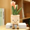 All Series Lifelike Tulip Succulent Plants Plush Stuffed Bookshelf Decor Toy Soft Doll Kawaii Pillow for Girls Birthday Gifts