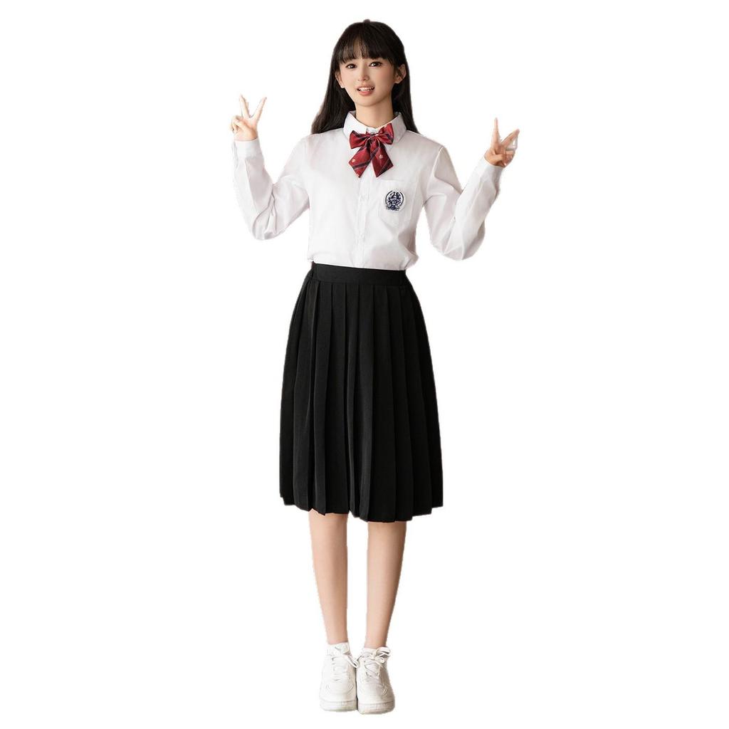 Red Academy-Style Choir & Graduation Uniform Set for Middle & High School Students
