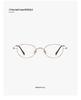 Louis Oval Pure Titanium Glasses - Small Frame, Screwless 47 Mm, High-End Nerd Style, Cold Aesthetic