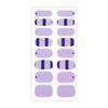 16Pcs Gel Nail Strips Waterproof Nail Polish Sticker UV/LED Light Required Full Nail Wraps with Nail File & Wooden Stick for DIY