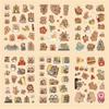 6 Pcs/Bag Cartoon Animal Scrapbooking DIY Material Creative Capybara Sticker Bag  Children's