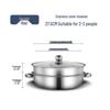 Wutuo Stainless Steel Double-Layer Steamer Pot