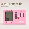 Anoma Universelles 3-in-1 Elektronisches Metronom, Drei Farben (Weiß/Blau/Rosa), Geeignet für Gitarre & Violine