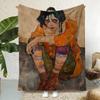 Artist E-Egon Schiele Throw  Flannel Throw Blanket,Bed Home Office Nap Blanket Travel,Camping,Picnic Blanket Soft Decor