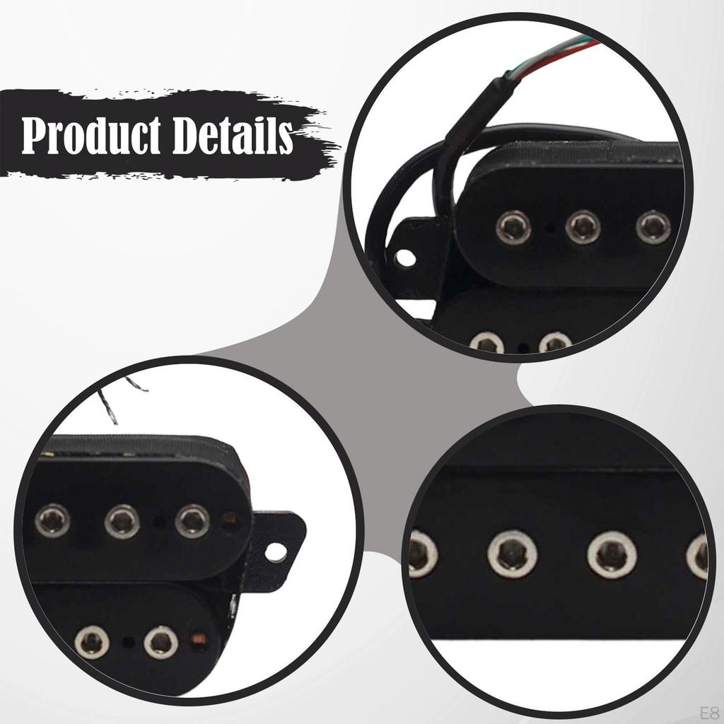Humbucker Tonabnehmer für E-Gitarre, Vierleiterkabel, Doppelspule, DIY Ersatz