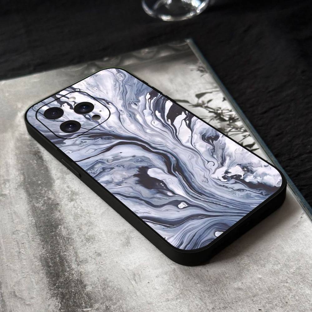 Marble Painting Phone Case Silicone Soft For IPhone 17 Air 16 15 14 13 12 11 Plus Pro Max Plus