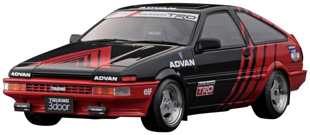 Ignition Model Toyota Sprinter Trueno 3Dr GT Apex Finished Product 1/18 (AE86) Black/Red
