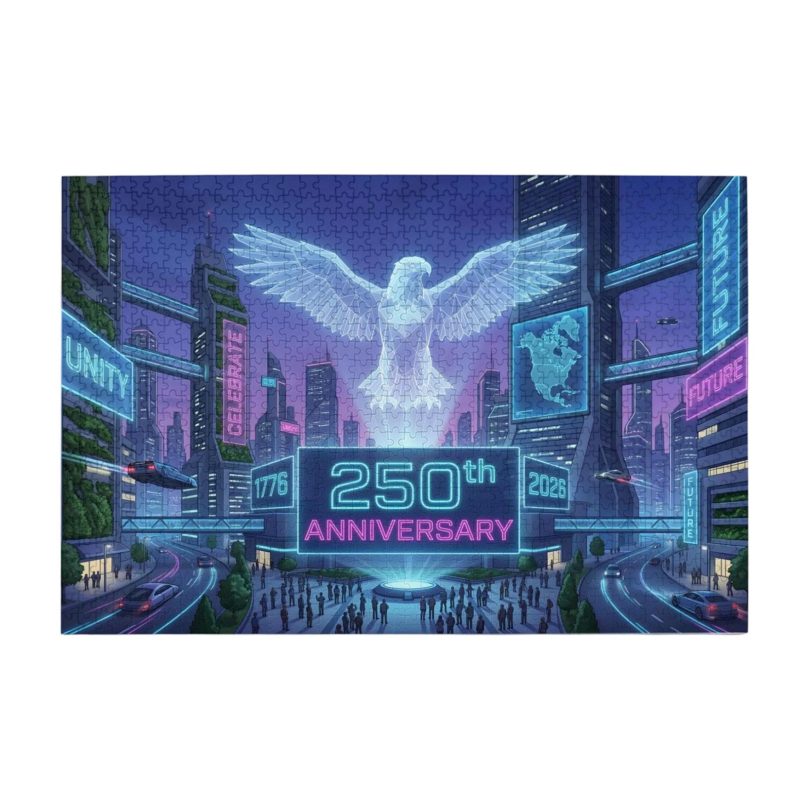 

250th Anniversary Cityscape Puzzle 1000 Pieces Educational Jigsaw Puzzle for Adults and Teens Challenging Assembly Game One Size
