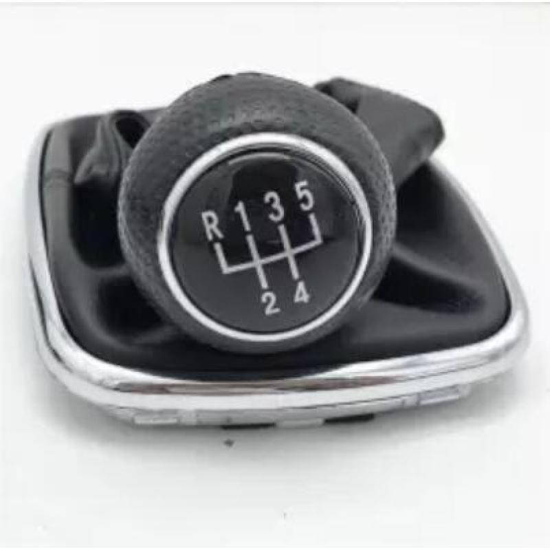 5/6-Gang Schalthebelknauf Schalthebel Schalthebelmanschette Stiefel PU-Leder Für Volkswagen VW 2003-2008 Golf 4 IV