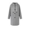 Women's Hooded Double-Faced Wool Coat