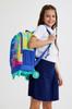 Coral High Kids Colorful Airbrush Patterned Three-Compartment Squeegee School Backpack 23938