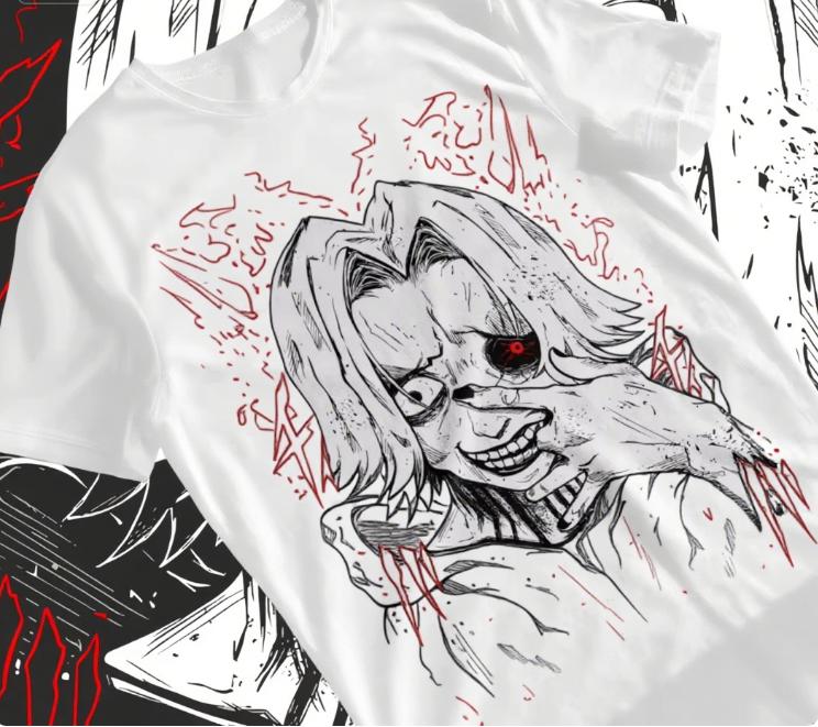 

Тренд Лето 2025 Косплей Аниме Сейдо Такизава Токийский Гуль Футболка Манга Полоска Аниме Унисекс Футболка Мягкая Футболка Аниме Одежда 4XL