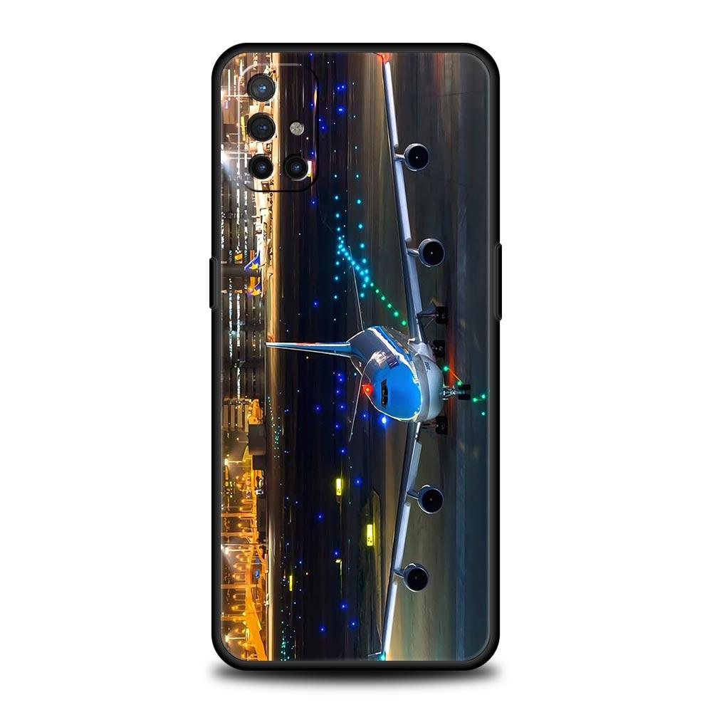 

Phone Case For Oneplus 13R 13 12 10T 11 R10 Nord N100 N200 N10 9 9R CE 2 3 Z Pro Lite 5G Soft TPU Travel-Nspired Airplane Route OnePlus 12R