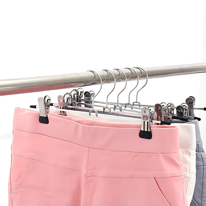 5/10/20 PCS Pants Clip Multifunctional Metal Trousers Clips Adjustable Pants Hanger Essential Household Closets Storage Item ZYF