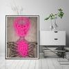 Neon Heart Skeleton Vintage Painting Wall Painting On Canvas Posters and Prints Home Decor Fresco for Living Room Decoration Bar