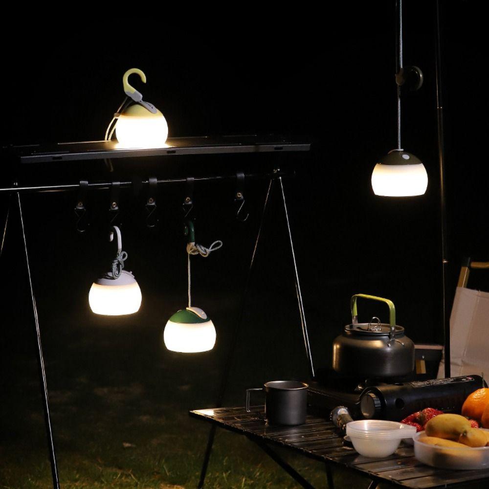 With Hook Camping Tent Hanging Light Rechargeable LED Atmosphere Light Camping Lanterns  Outdoors