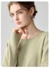 Pull en cachemire 100 % pur pour femme, coupe ample, ourlet roulé, col rond, manches longues, tricot pour l'automne et l'hiver