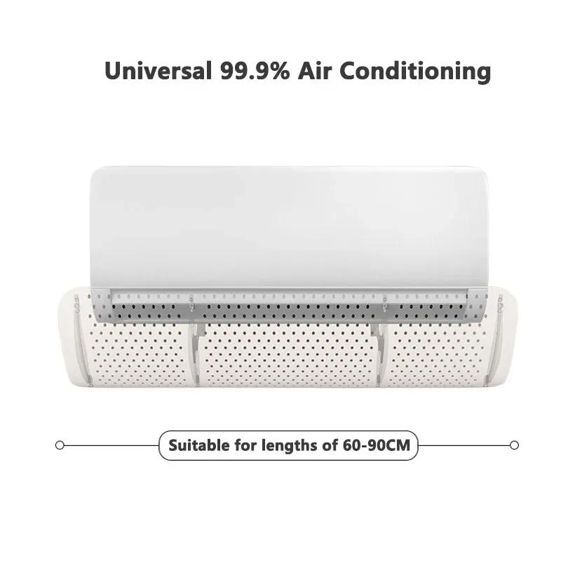 Transparent Air Conditioner Wind Deflector Anti-Direct Blowing Windshield Cold Air Deflector Purification Wind Outlet Baffle