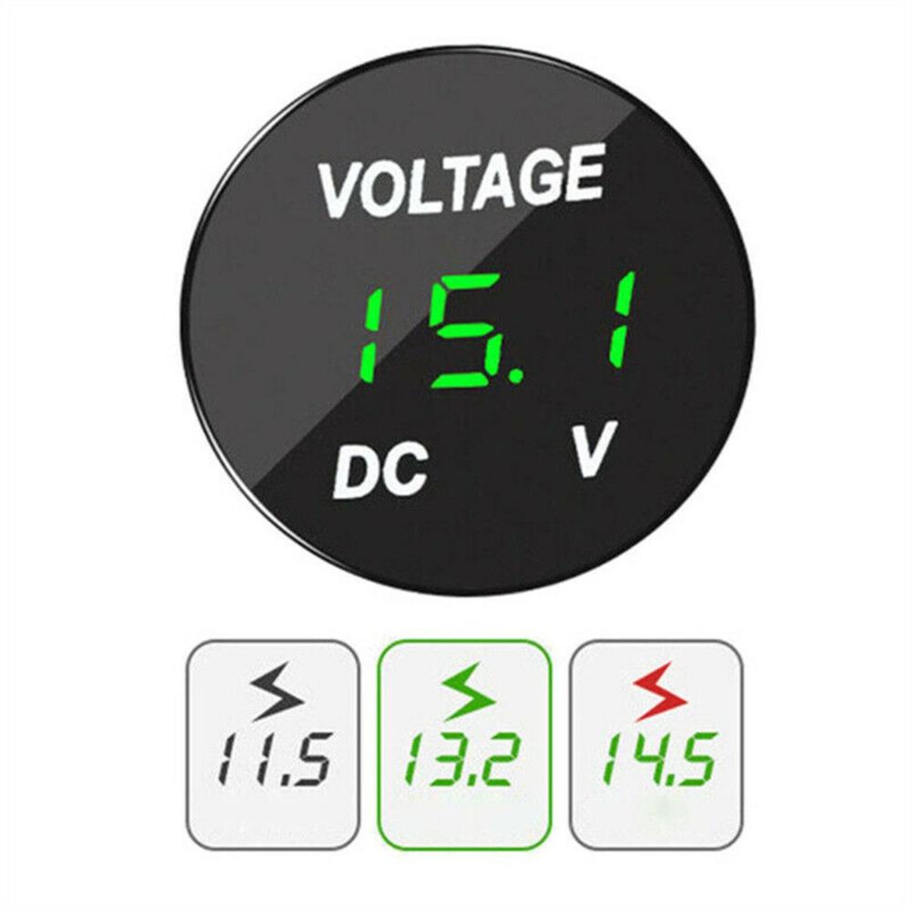 Professional DC 12V-24V LED Display Voltage Meter Battery Gauge Car Voltmeter Motorcycle