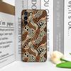 Vintage Art Palm Leaf Zebra Leopard Print Phone Case for Samsung Galaxy S26 S25 S24+ S23 Ultra S22 Plus S21 FE S20 5G Soft Cover