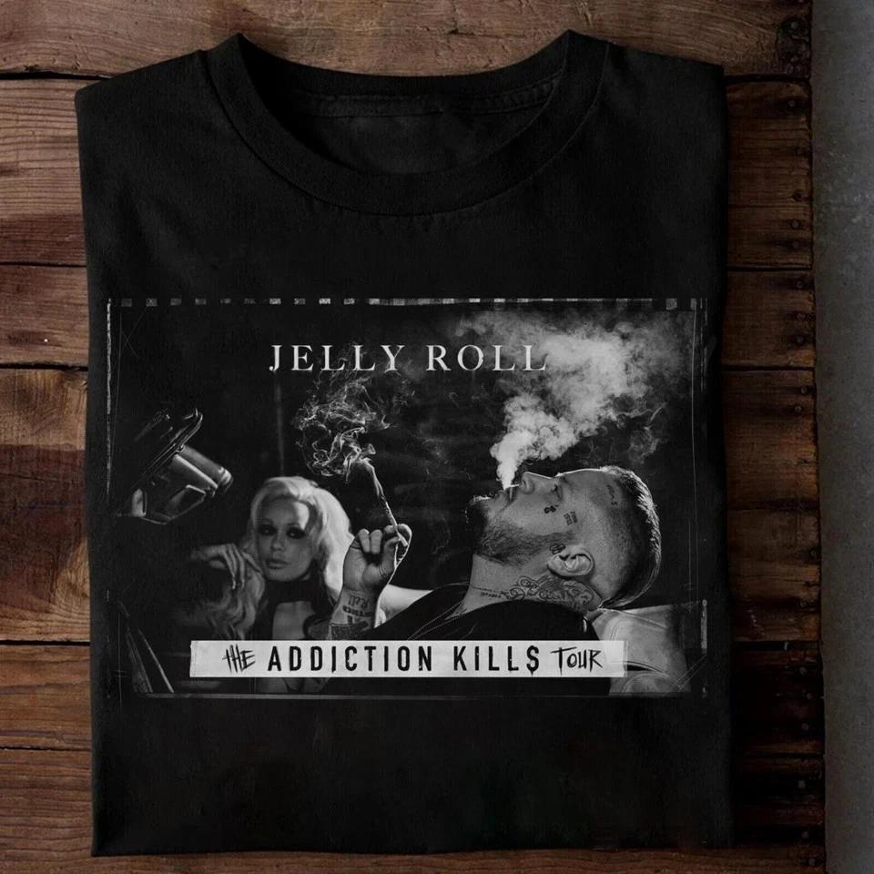 Jelly Roll Cotton Black All Size T-Shirt 3XL
