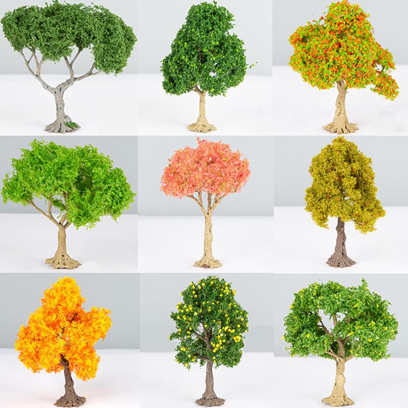 1Pc Realistic Fruit Tree Decor, Miniature Sand Table Building Model Decoration, Diy Fruit Trees Miniature Landscape Decoration