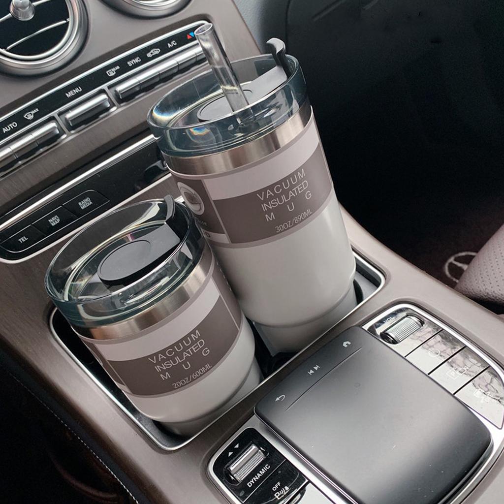 Termohrnek 304 Nerezový hrnek se slámkou pro domov