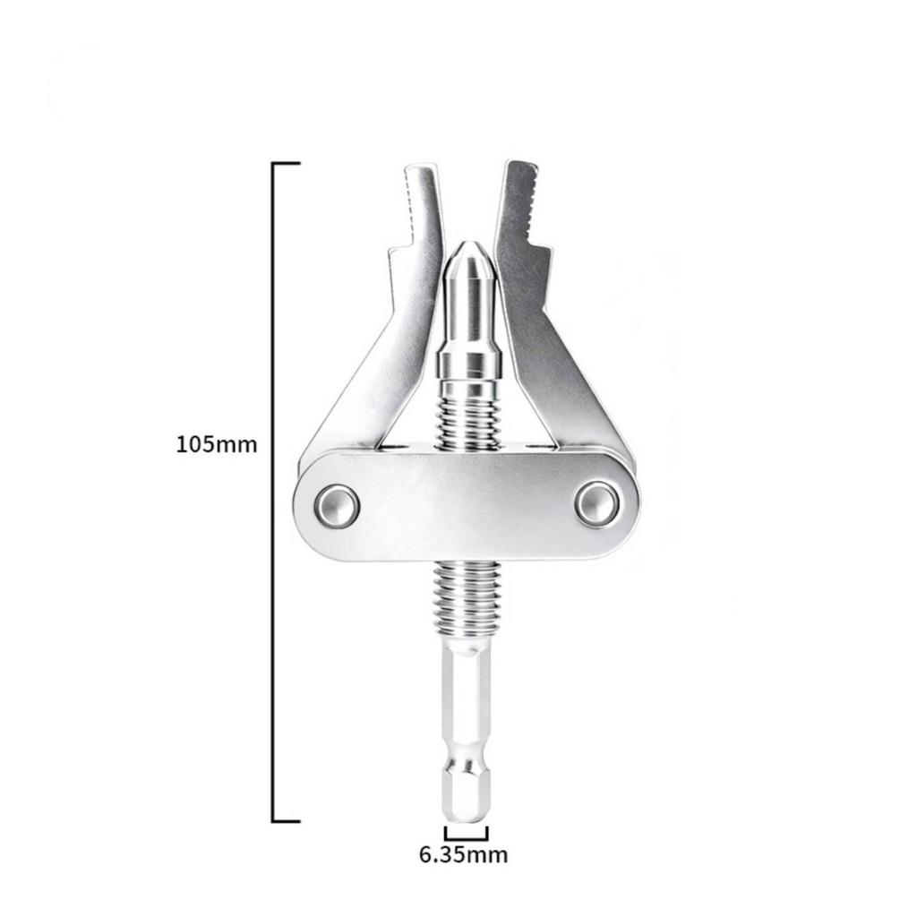 Driven Pipe Extractor with Hex Shank Hardened for Plumbing Repair