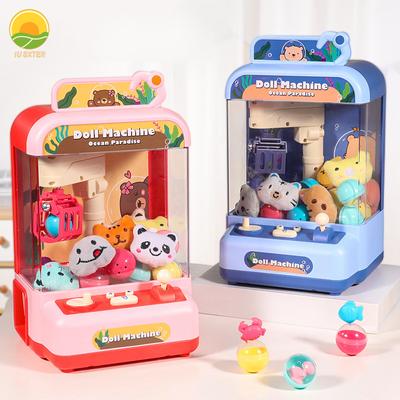 New Charging Doll Claw Machine Diy Doll Machine Kids Play Game Clip Doll Toys Large Claw Catch  Crane  Birthday Gift Girl Boy