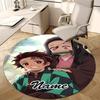 Personalized Demon Slayer Round Chair Office Rug - Perfect for Mat, Office Chair & More - Ideal Gift for Birthdays and Holidays