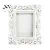 European Style Ornament Holder Vintage Jewelry Tray, Ornate Carved Ring Dish with Gold or White Finish, Elegant Decorative Resin Trinket Organizer for