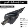 Black Spiral Flute Pagoda Drill Bit (three-piece Set-bag)