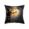 Horror Halloween Theme Pumpkin Print Pattern Cushion Cover Home Living Room Sofa Decoration Square Pillow