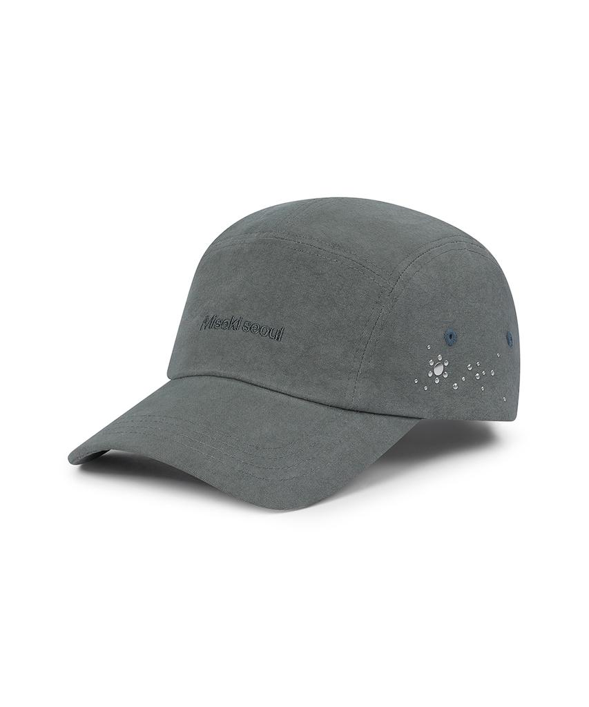 MISEKI SEOUL Hotfix Logo Ball Cap Gray