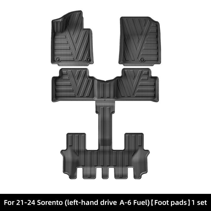 Eco-Friendly TPE Floor Mats for 2021-2026 Kia Sorento - Dirt Resistant and All-Weather Protection