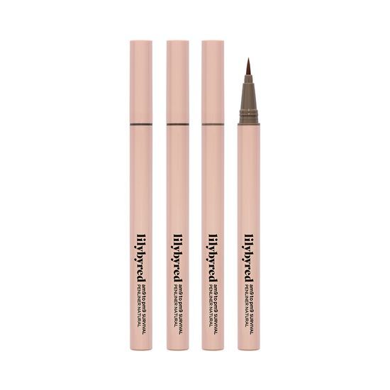 Lilybyred Nine to Nine Survival Pen Liner Natural 4 types