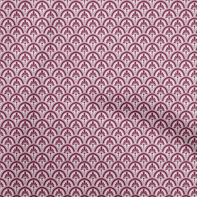 Cotton Flex Dark Magenta Fabric Asian Floral Block Diy Clothing Quilting Fabric Print Fabric By Yard 40 Inch