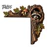 Nature Inspired Home Decor Chipmunk Tree Hollow Door Topper, Woodland Animal Frame Decor, Rustic Wood Bedroom Wall Decoration Corner Ornament