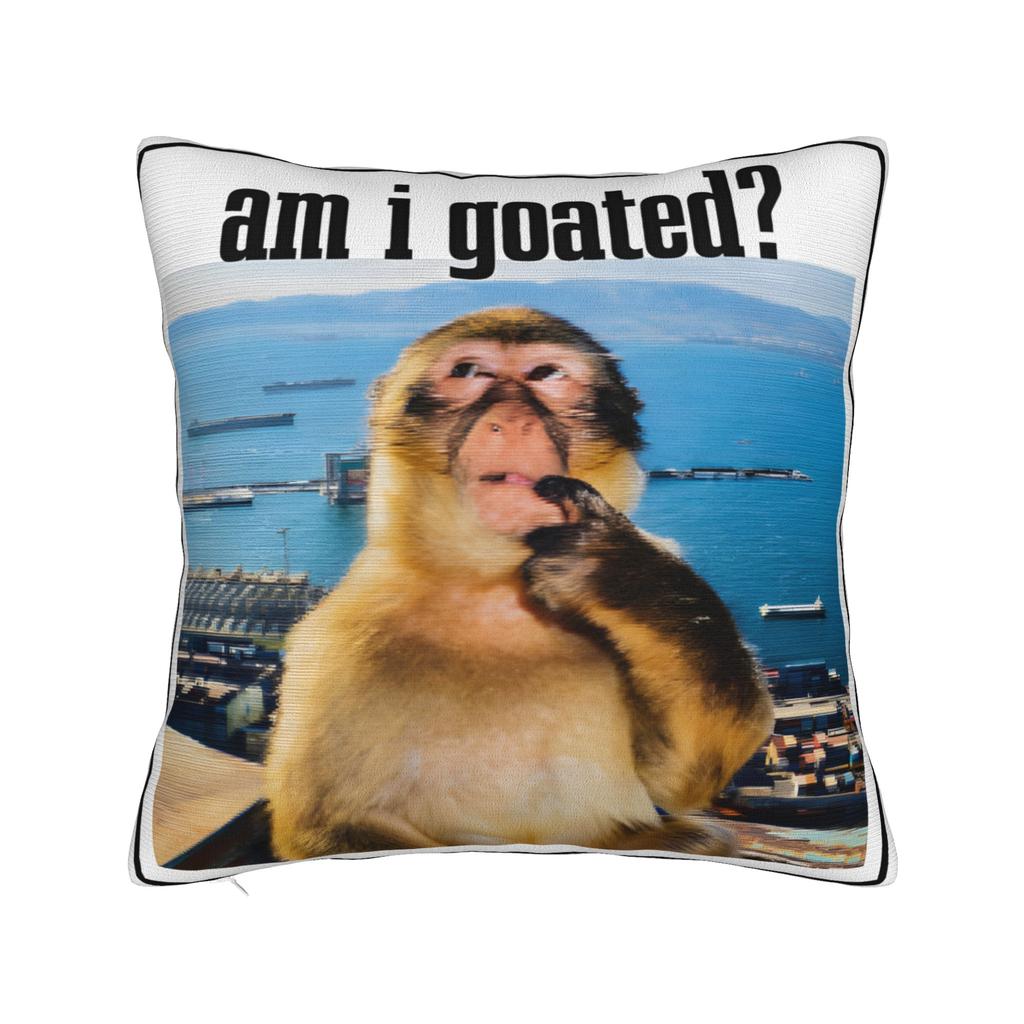 Thinking Monkey Meme Pillowcases Accessories Soft Cushion Cover Gift Throw Pillow Case Cover Bedroom Multiple Sizes