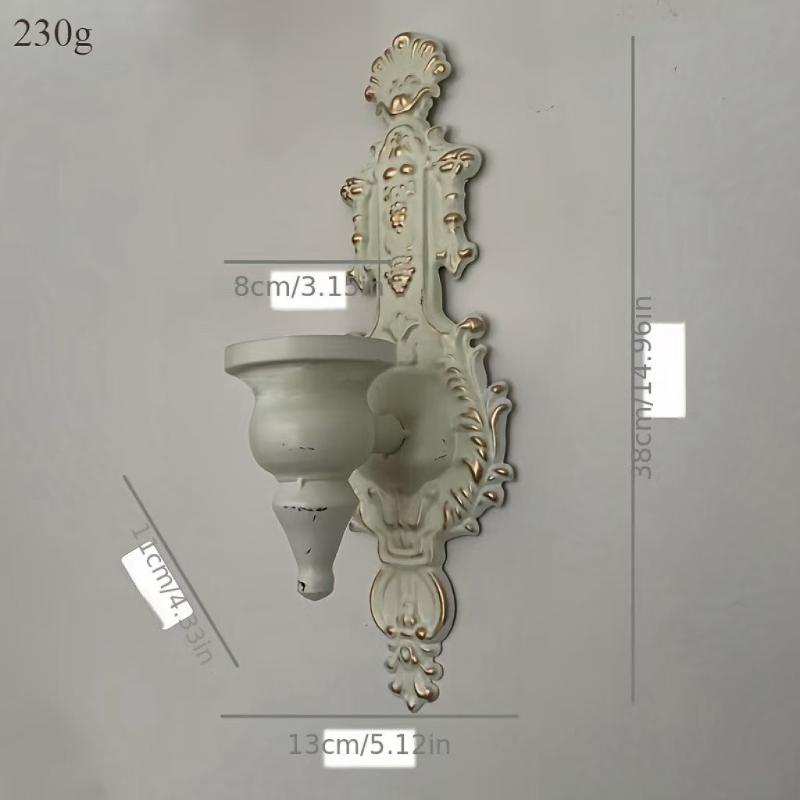 2 ks Severský litinový svícen na stěnu Rustikální svícen Minimalistická domácí dekorace Vintage závěsný stojánek na čajovou svíčku
