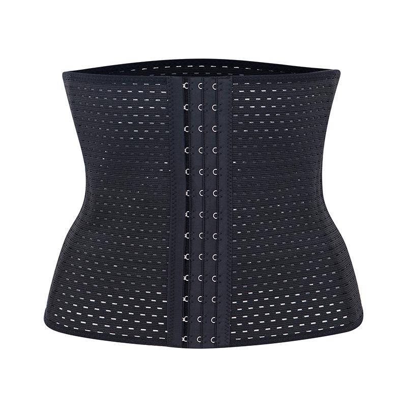Послеродовой пояс для талии Zhanrun для женщин: 2566 Полый абдоминальный пояс (3 ряда, 13 крючков) XS чёрный