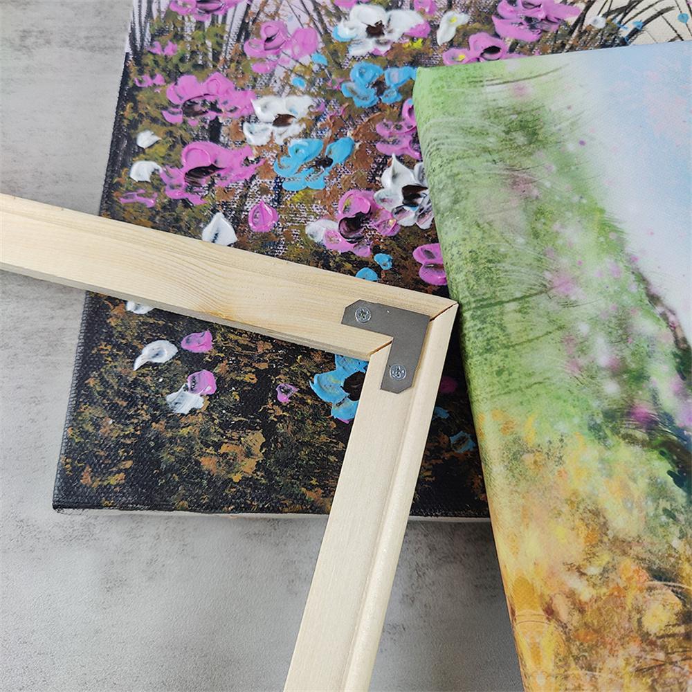 15x15cm Solid Pine Wood Canvas Frames for Oil Paintings Poster Prints DIY Picture Inner Frame
