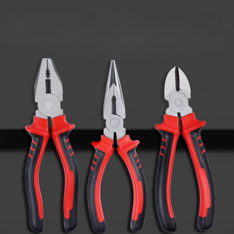 

3pcs 6inch Electric Wire Pliers Large Opening Sharp Multifunction Tool for Cutting Twisting Gripping Metal Wires Heavy Duty Tool